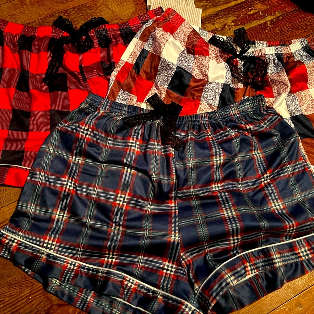 Pajama shorts.